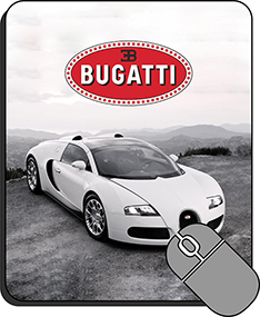 картинка Коврик для мыши "Bugatti"