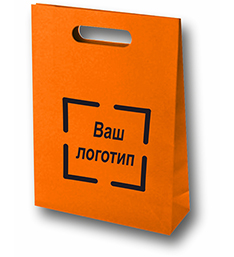 картинка Крафт пакет Оранжевый
